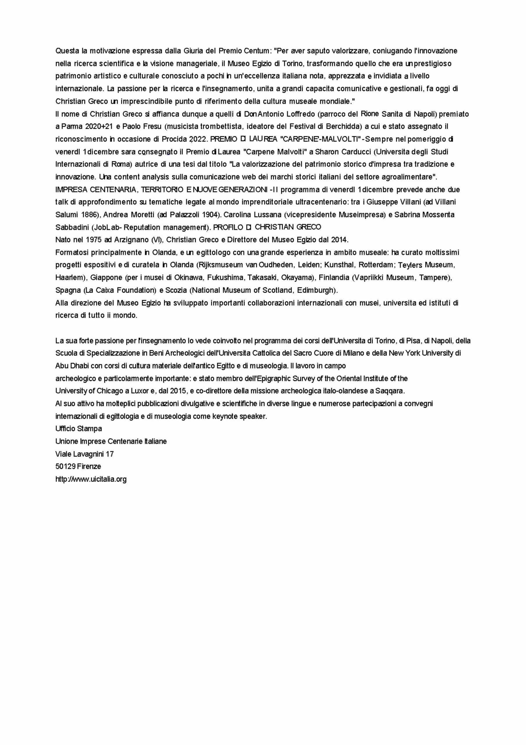 Agenparl Bergamo Brescia 2023 il Premio Centum a Christian Greco 27 novembre 2023 Pagina 2 1