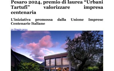 Valnerina Oggi -Premio di Laurea Urbani Tartufi per valorizzare impresa centenaria