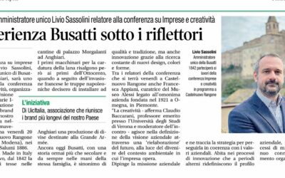Corriere di Arezzo: Busatti, tradizione e innovazione: l’esperienza di Anghiari protagonista a Castelnuovo Rangone